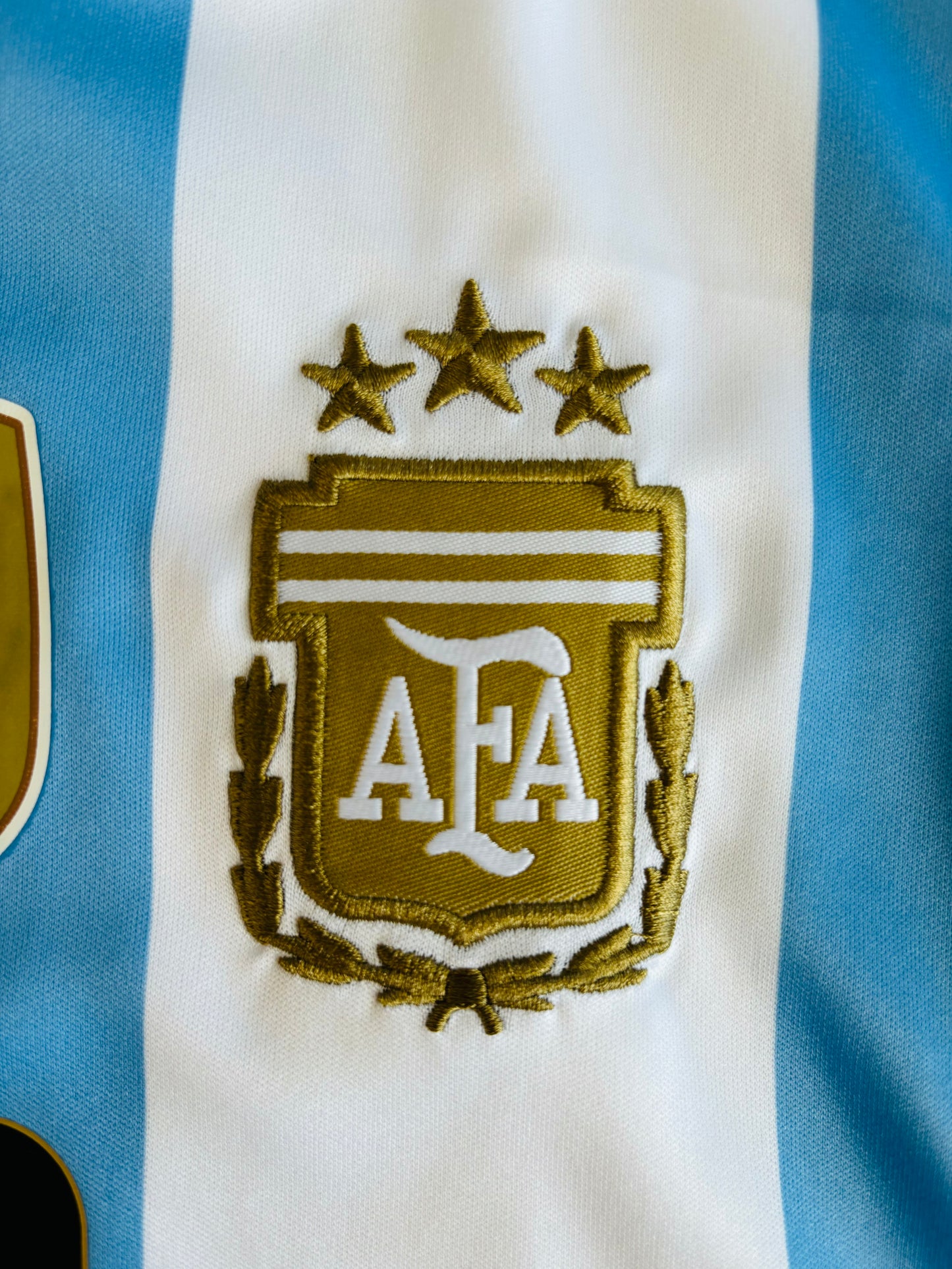 Messi #10 Argentina Kids Jersey - 3 Stars Messi Argentina Champion