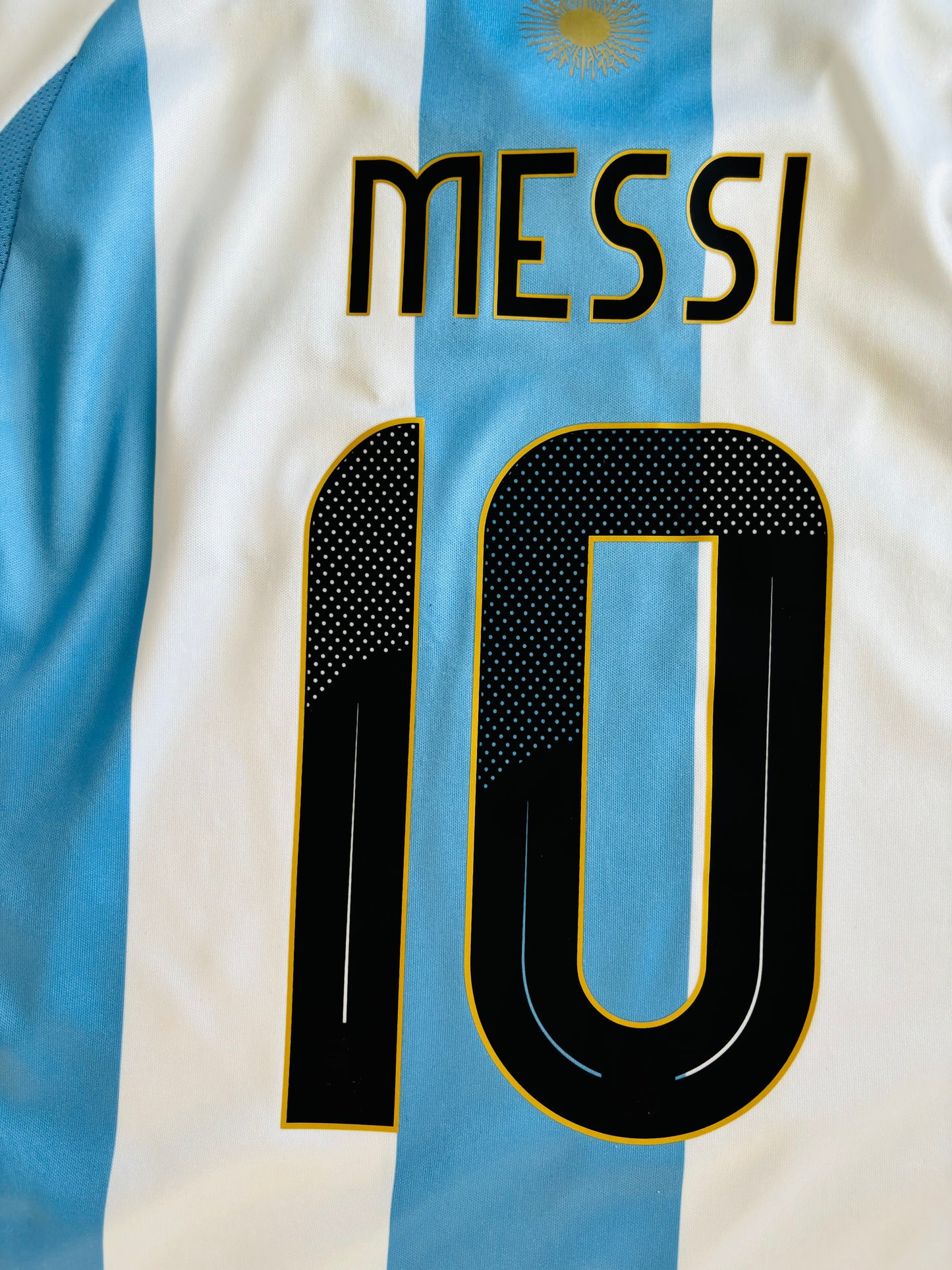 Messi #10 Argentina Kids Jersey - 3 Stars Messi Argentina Champion