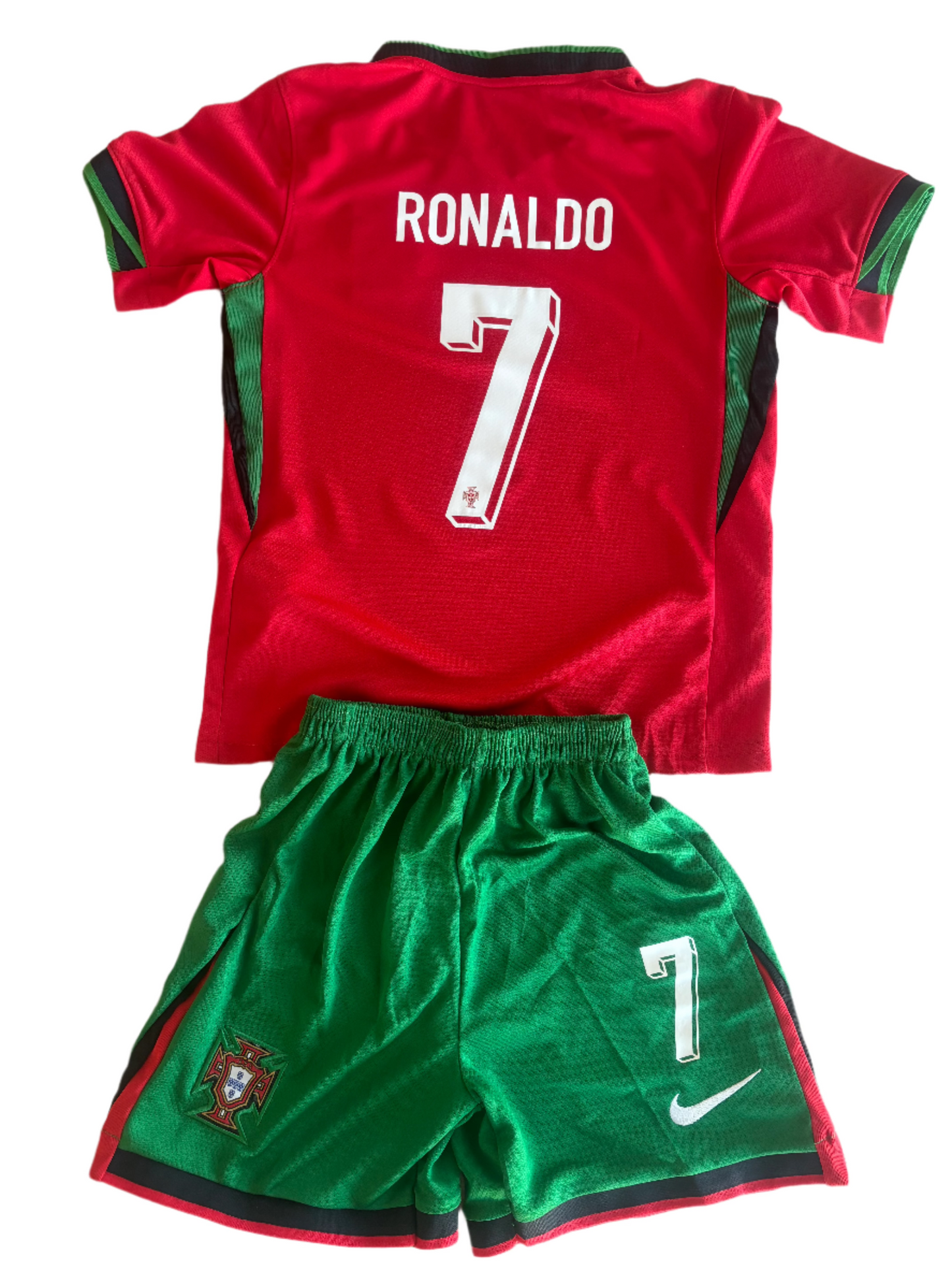 Cristiano Ronaldo Portugal 2024 - 2025 Home Kids Sizes Kit with Shorts
